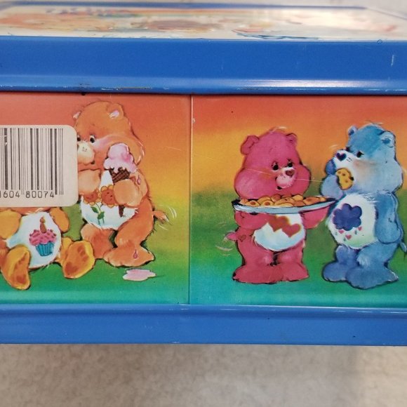 SOLD !!! Collectible 1983 Care Bears Metal Lunchbox Thermos - Picture 5 of 15